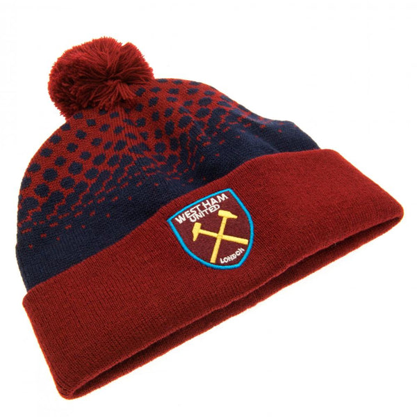 West Ham United FC Fade Design Ski Hat