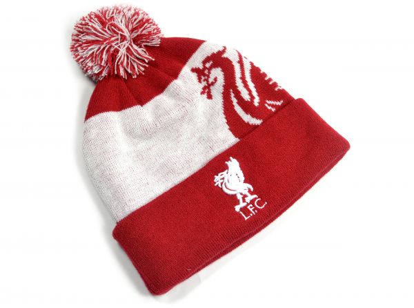 Liverpool FC  White / Red Knitted Ski Hat