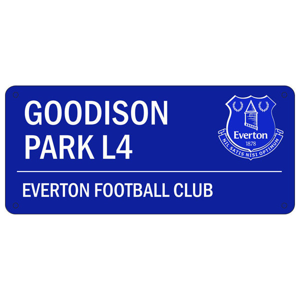 Everton FC  Blue Goodison Park Street Sign