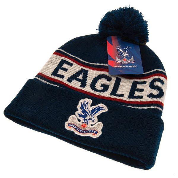 Crystal Palace FC Navy Stripe Knitted Ski Hat