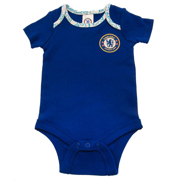 Chelsea FC Cute Home and Away Baby Body Suits 2 pack