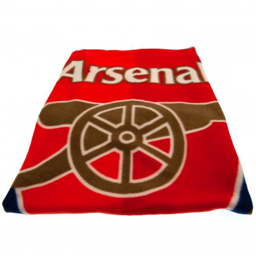 Arsenal F.C. Official Fleece Blanket - Soft Red Football Blanket, Approx 125cm X 150cm (49" X 59") | Perfect For Sofa, Bed, Or Showing Your Gunners Pride
