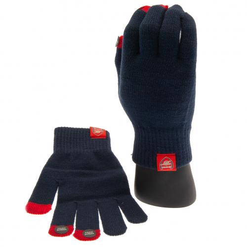 Arsenal FC Touchscreen Compatible Adult Knitted Gloves