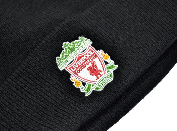 Liverpool FC  Classic Crest Black Turn Up Hat