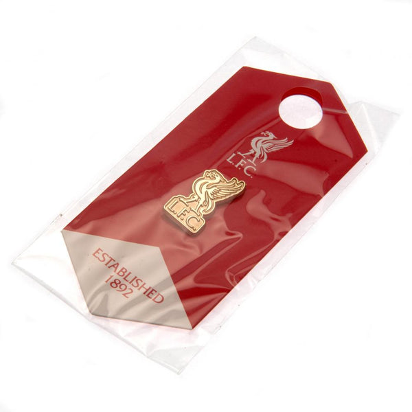 Liverpool FC Gold Crest 1" Pin Badge