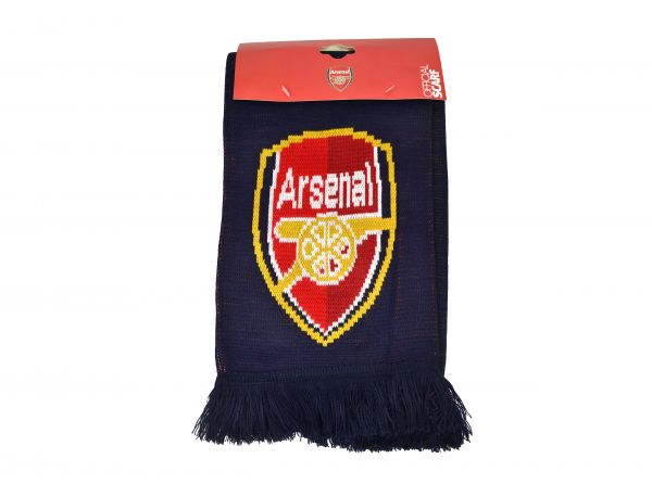 Arsenal FC Navy Crest Scarf