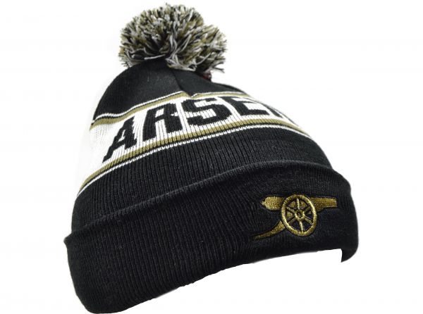 Arsenal FC Cannon Logo Striped Ski Hat