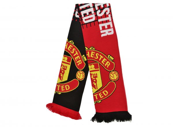 Manchester United FC Split Logo Scarf