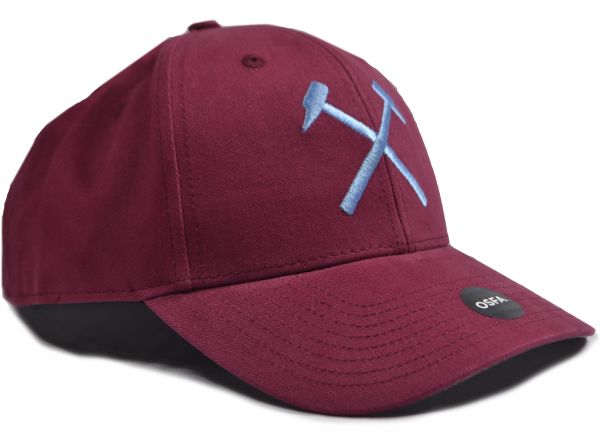 West Ham United FC Crossed Hammers Claret Cap