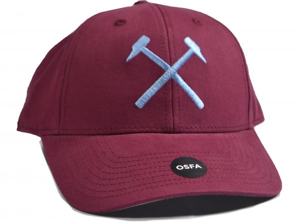 West Ham United FC Crossed Hammers Claret Cap