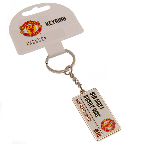 Manchester United FC Street Sign Key Chain