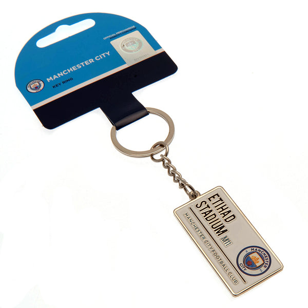 Manchester City FC Street Sign Key Chain
