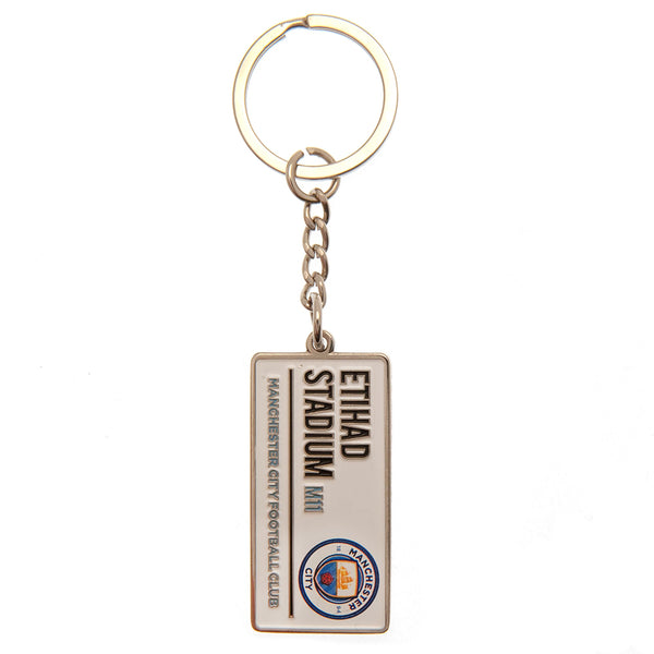 Manchester City FC Street Sign Key Chain