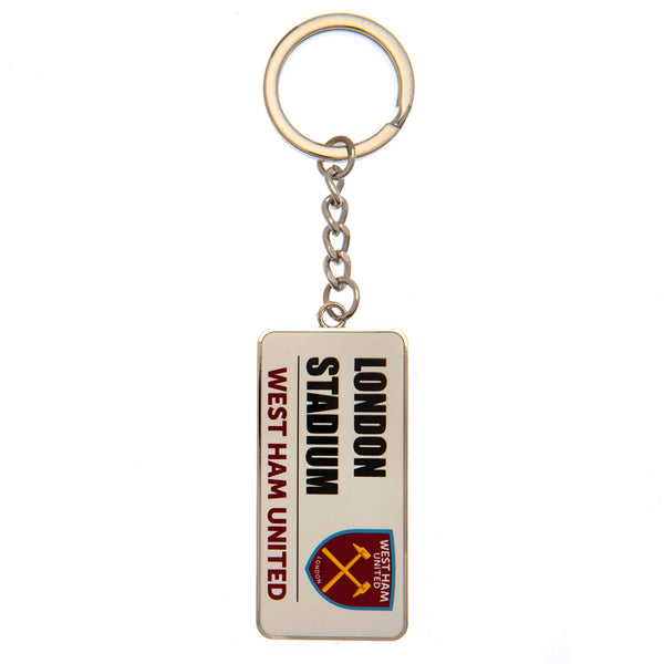 West Ham United FC Street Sign Key Chain