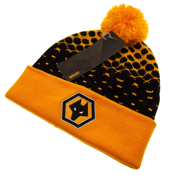 Wolverhampton Wanderers FC Fade Design Knitted Ski Hat