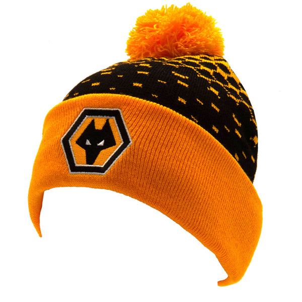 Wolverhampton Wanderers FC Fade Design Knitted Ski Hat