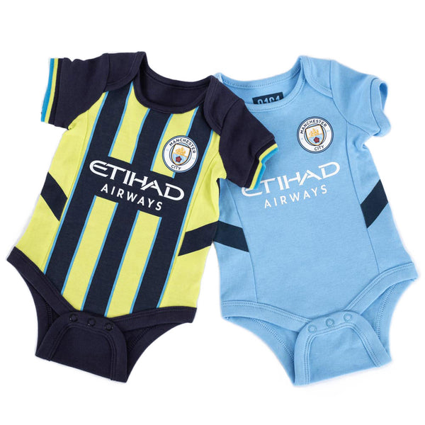 Manchester City Cute Baby Body Suits 2 pack