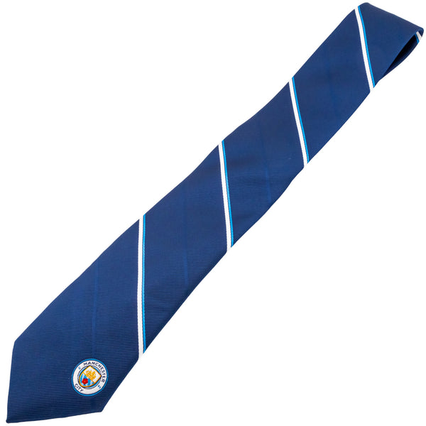 Manchester City FC Navy Stripe Players Tie