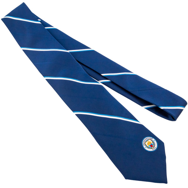 Manchester City FC Navy Stripe Players Tie