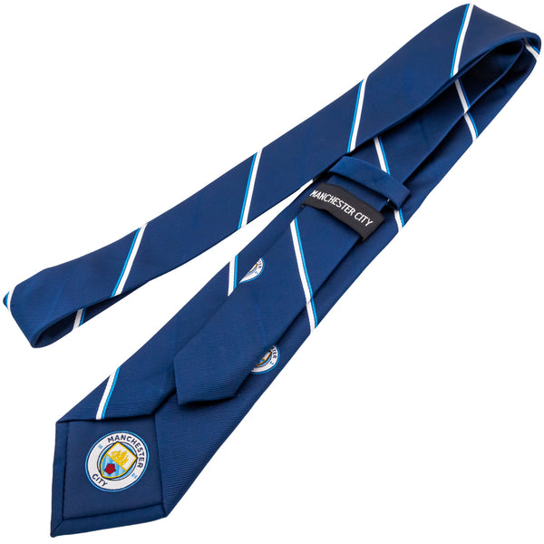 Manchester City FC Navy Stripe Players Tie