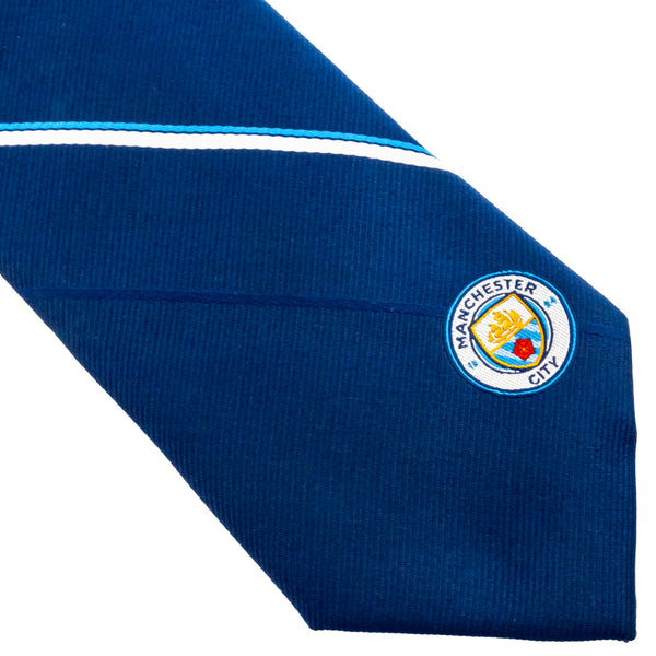 Manchester City FC Navy Stripe Players Tie