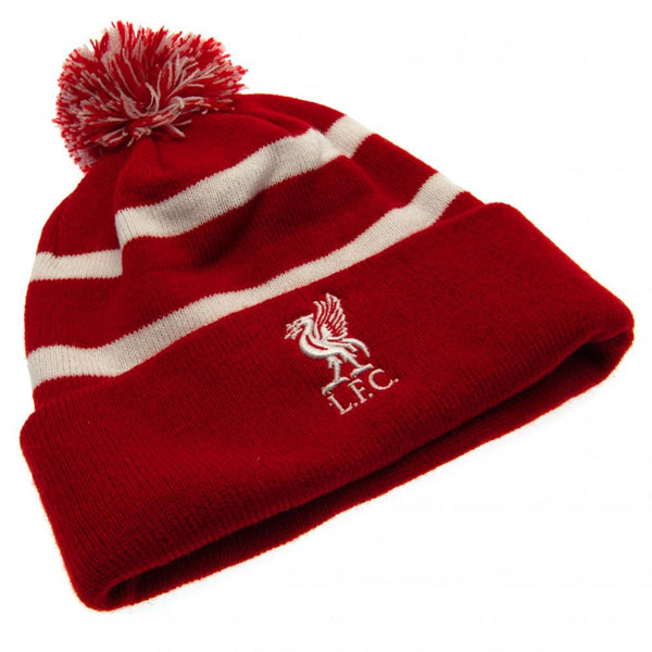 Liverpool FC Red / White  Striped Ski Hat