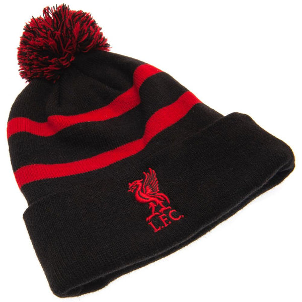 Liverpool FC Black / Red Striped Ski Hat