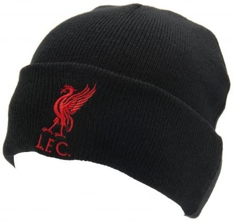 Liverpool FC  Red Crest Knitted Turn Up Hat