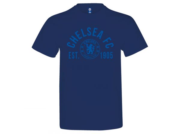 Chelsea FC 1905 Navy Crest T Shirt