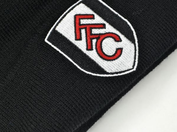 Fulham FC Crest Turn Up Knitted Hat