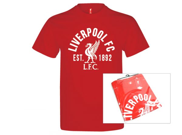 Liverpool FC 1892 Red Crest T Shirt