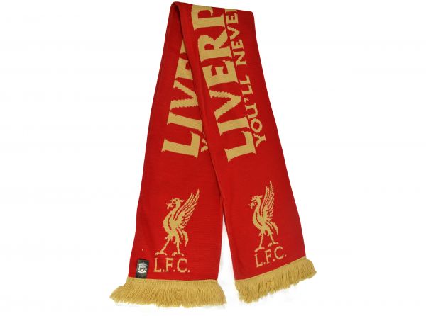 Liverpool FC Gold Crest Scarf