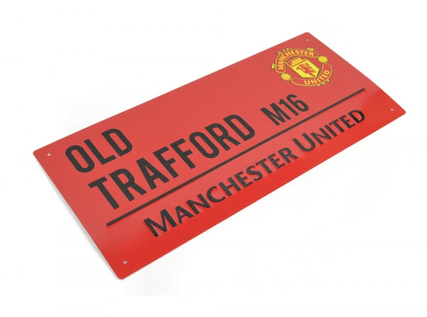 Manchester United FC Old Trafford Red Street Sign
