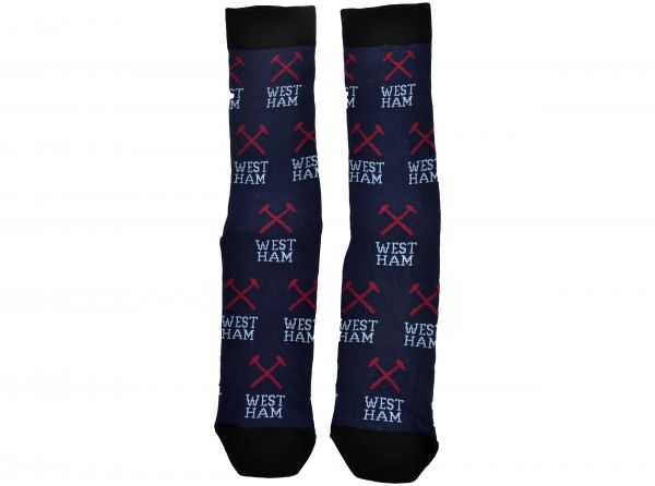 West Ham United FC All Over Print Adult Socks 8-11