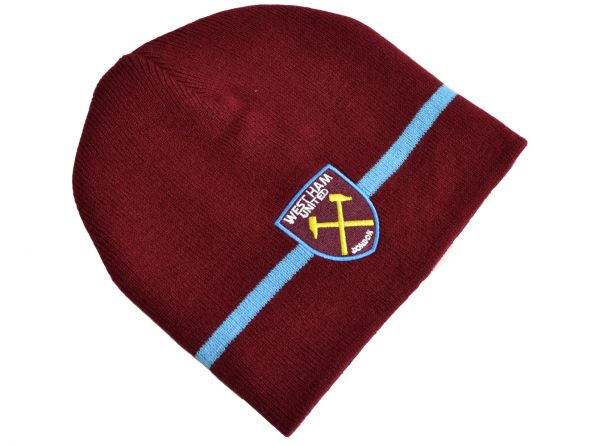 West Ham United FC Crest Knitted Hat