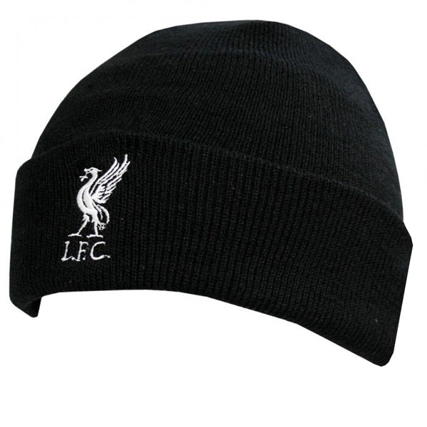 Liverpool FC  Black Knitted Turn Up Hat
