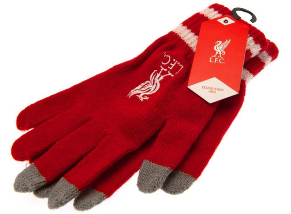 Liverpool FC Touchscreen Compatible Adult Knitted Gloves