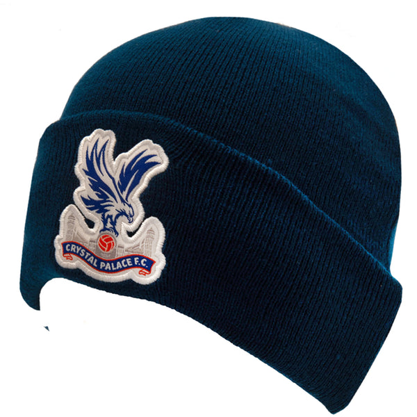 Crystal Palace FC Navy Turn Up Knitted Hat