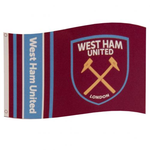 West Ham United FC Stripe Flag