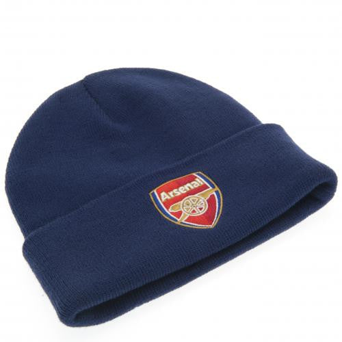 Arsenal FC Navy Knitted Turn Up Hat