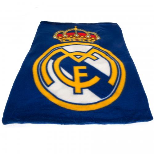 Real Madrid Luxury Plush Throw Blanket Size 50x60