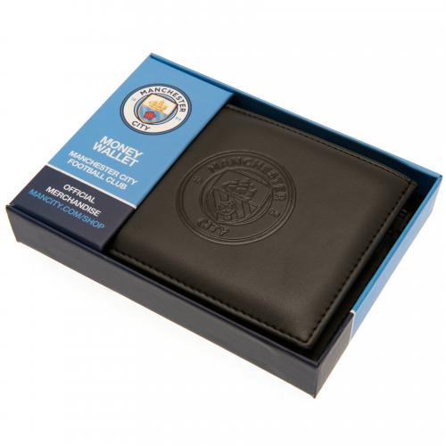 Manchester City FC - Debossed Leather Crest Wallet