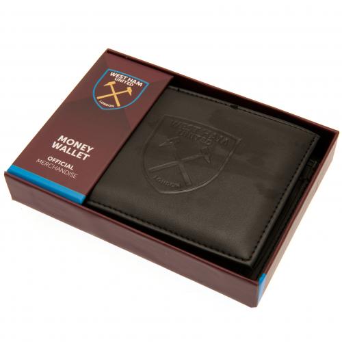 West Ham United FC Debossed Crest Leather Wallet