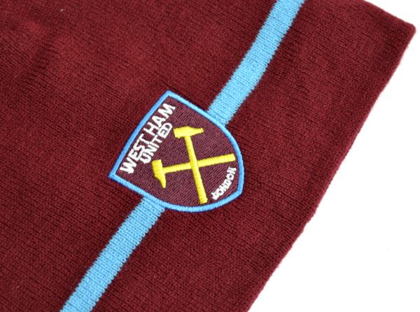 West Ham United FC Crest Knitted Hat